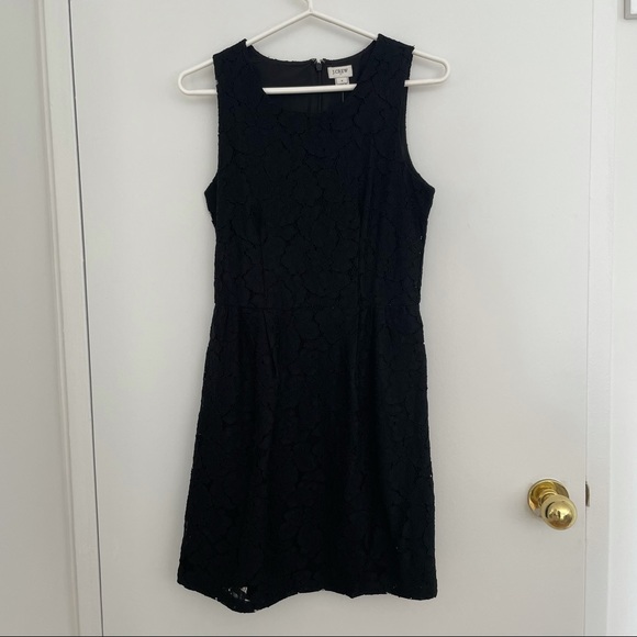J Crew black lace sleeveless sheath dress 0 - NWT - Picture 3 of 8